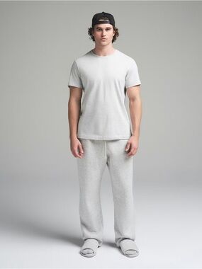 NWT SKIMS men cotton CLASSIC T-SHIRT• light heather grey• 4x